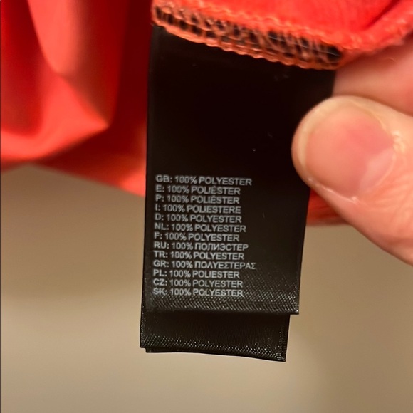 North face 2 tone orange women’s quarter zip top size extra large - Picture 7 of 12